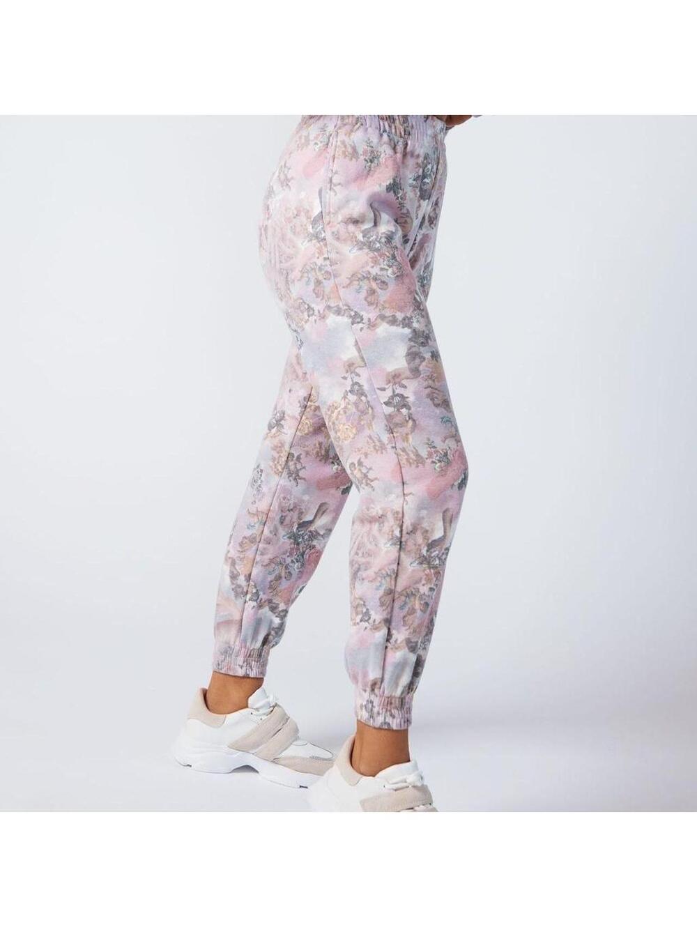 Women's Multi and Pink Joggers-tracksuit